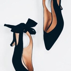 Ganni Sabine Bow Kitten Heels